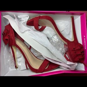 Red Suede Heels